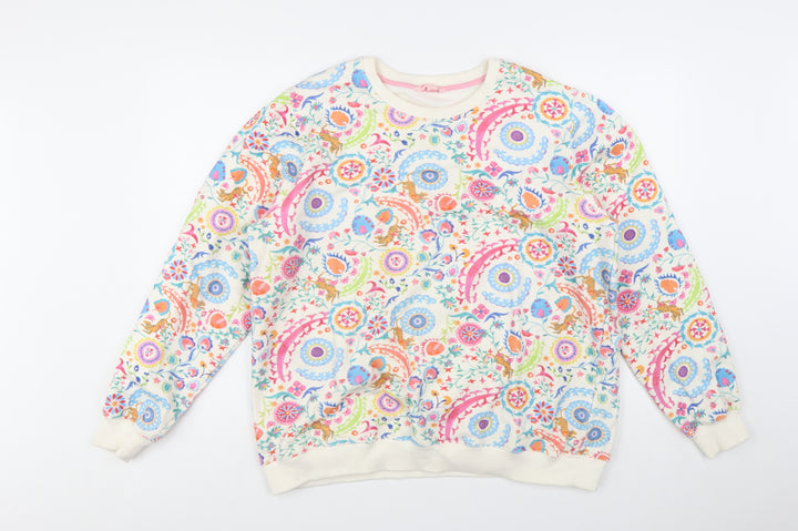Strong Girls Club Women’s Multicoloured Floral Pullover Sweatshirt Size M