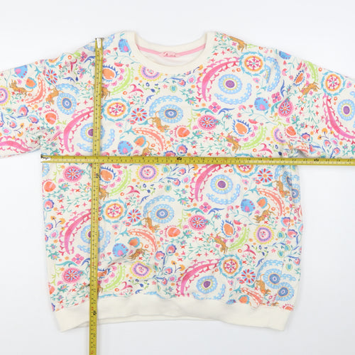 Strong Girls Club Women’s Multicoloured Floral Pullover Sweatshirt Size M