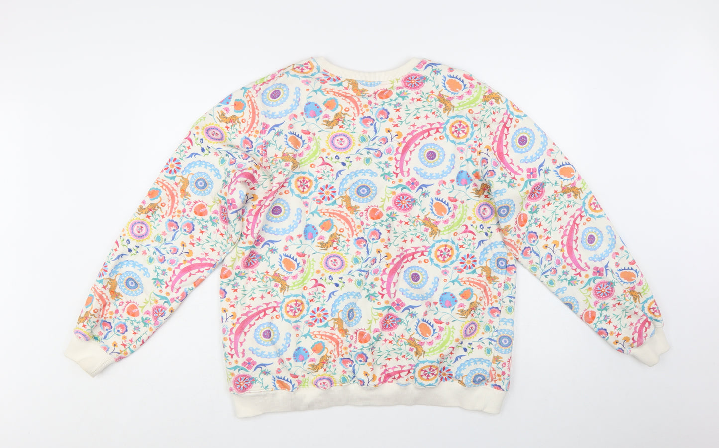 Strong Girls Club Women’s Multicoloured Floral Pullover Sweatshirt Size M