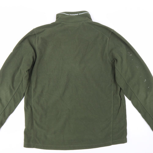 Craghoppers Men's Green Fleece 1/4 Zip Pullover Sweatshirt M