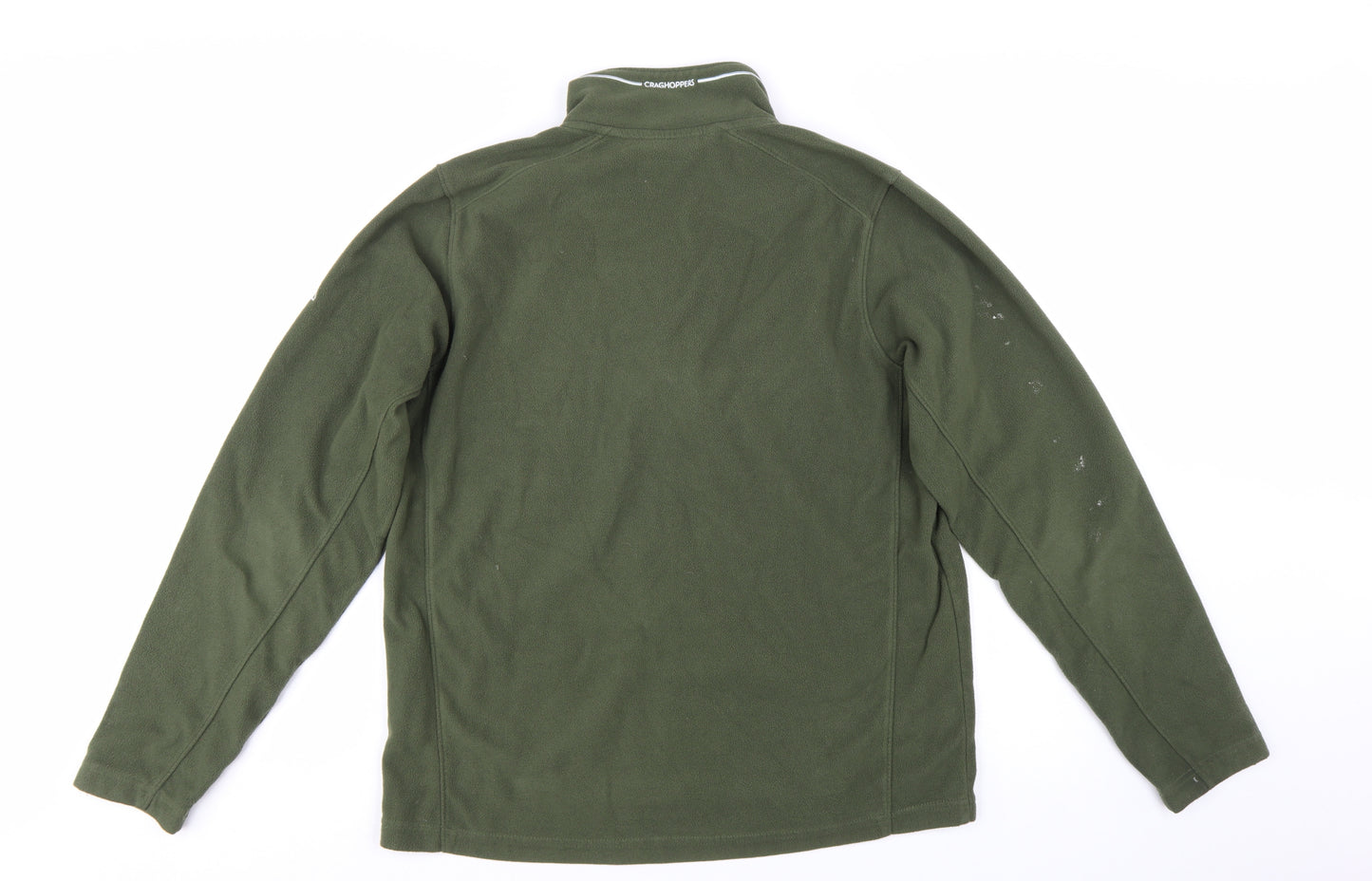 Craghoppers Men's Green Fleece 1/4 Zip Pullover Sweatshirt M