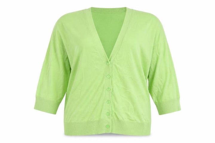 Gap Womens Green Cotton V-Neck Button Cardigan XL