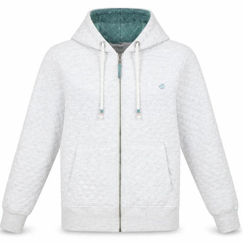 Brakeburn Women’s Grey Quilted Full Zip Hoodie Size 12