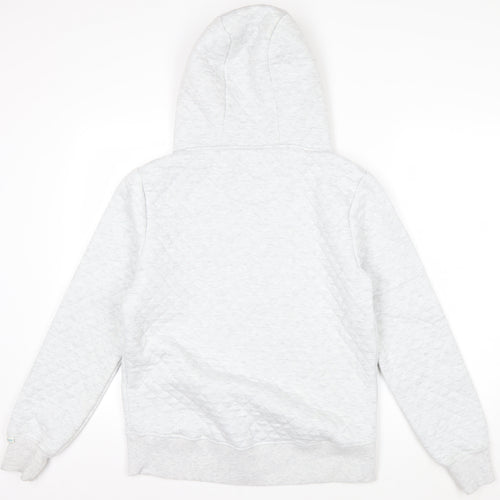 Brakeburn Women’s Grey Quilted Full Zip Hoodie Size 12
