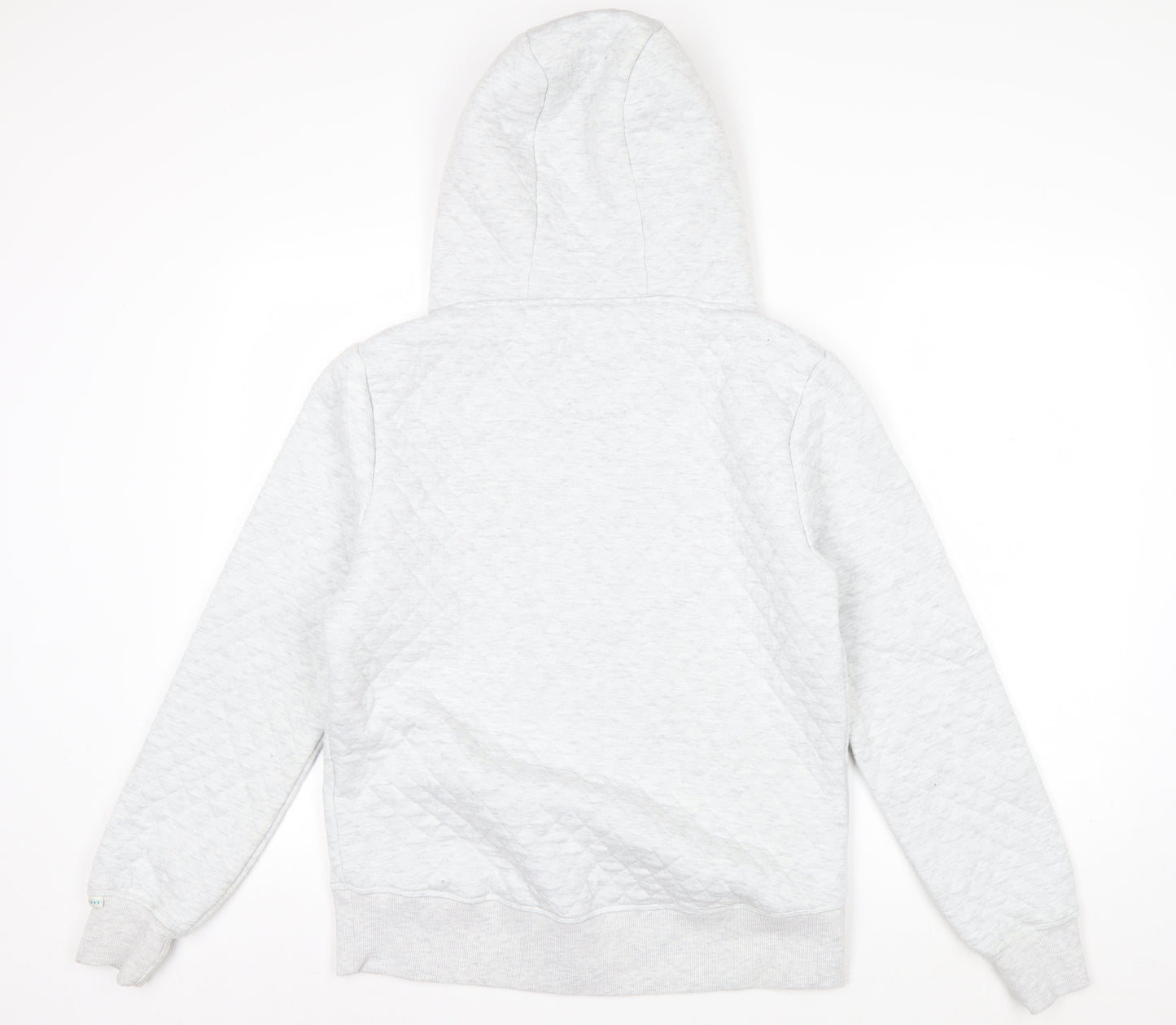 Brakeburn Women’s Grey Quilted Full Zip Hoodie Size 12