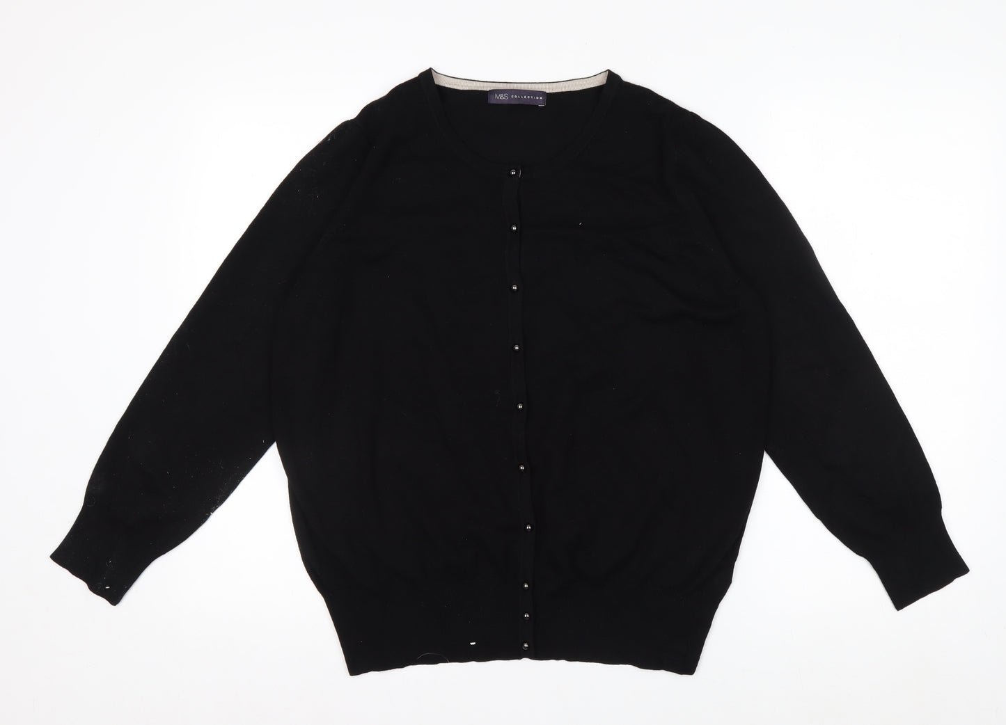 Marks and Spencer Women’s Black Long Sleeve Cardigan Size 20