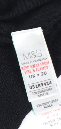 Marks and Spencer Women’s Black Long Sleeve Cardigan Size 20