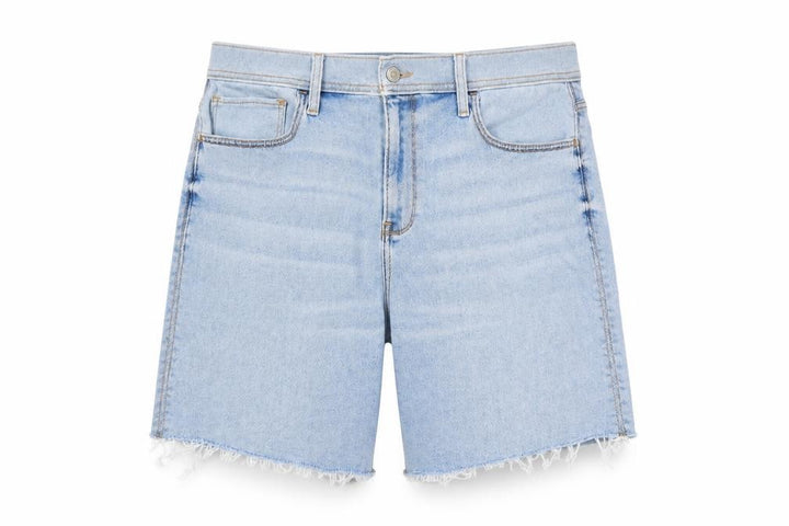 Hollister Men Blue Denim 33 Relaxed Fit High Rise Shorts