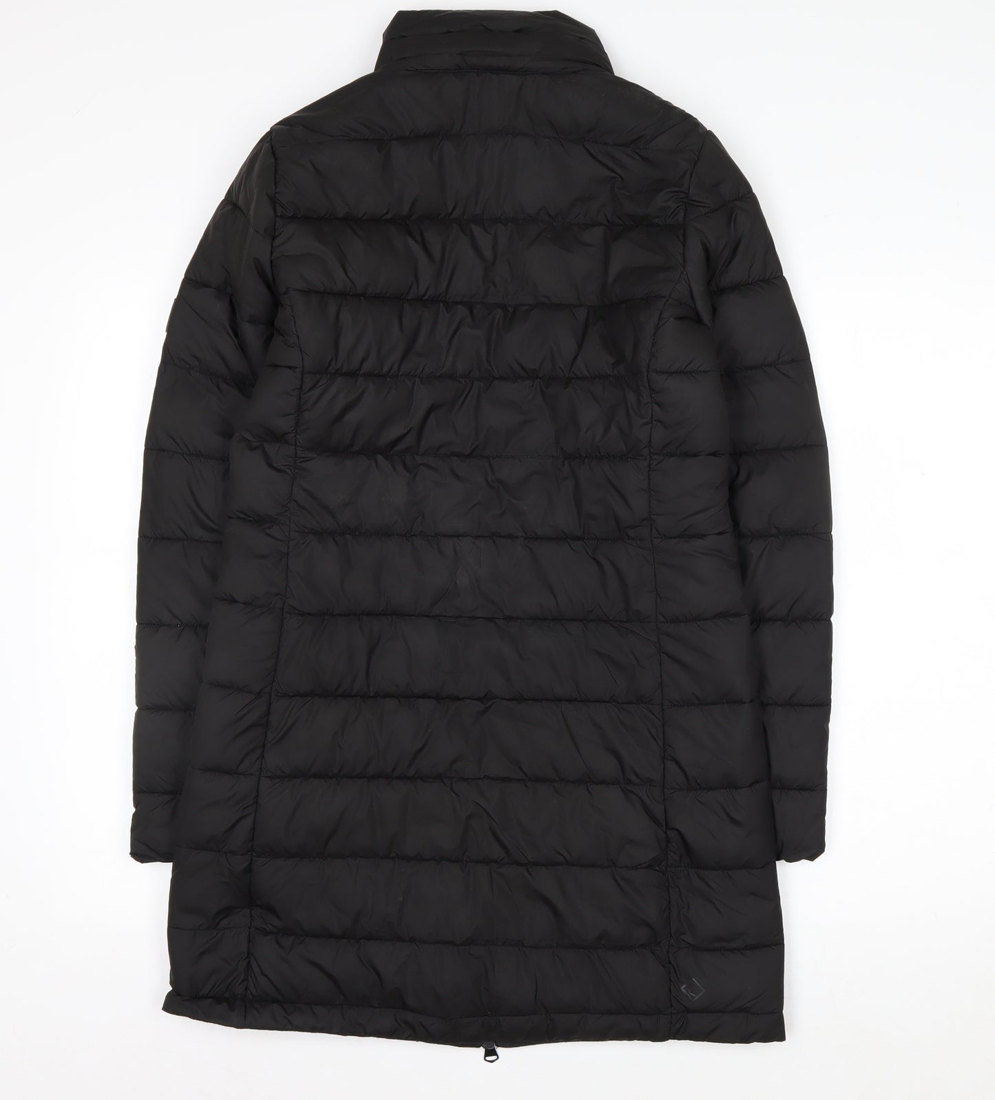 Regatta Womens Black Long Puffer Coat Size 8 Water Resistant