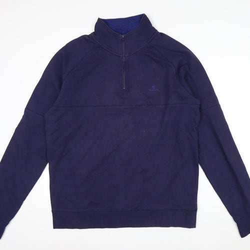 GANT Men's Blue 2XL Tech Prep 1/4 Zip Pullover Sweatshirt