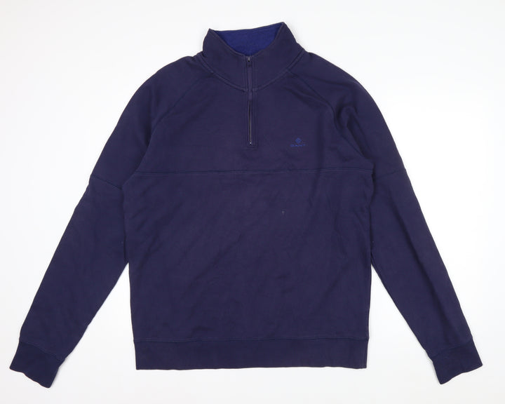 GANT Men's Blue 2XL Tech Prep 1/4 Zip Pullover Sweatshirt