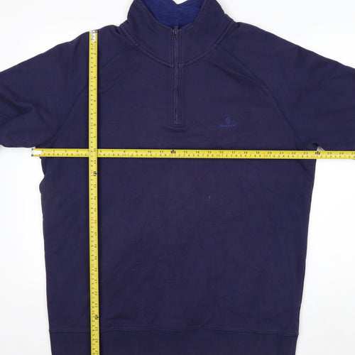 GANT Men's Blue 2XL Tech Prep 1/4 Zip Pullover Sweatshirt