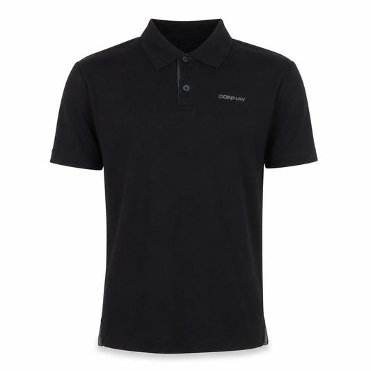 Donnay Men's Black Polo Shirt M Regular Fit Sports Top