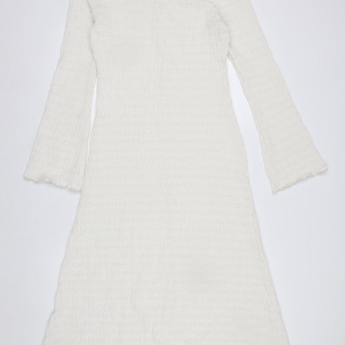 Marks and Spencer Women’s White Tall Size 10 Bodycon Midi Dress