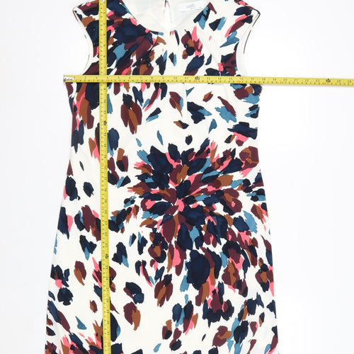 Wallis Petite Multicoloured Sheath Dress Women's Size 12