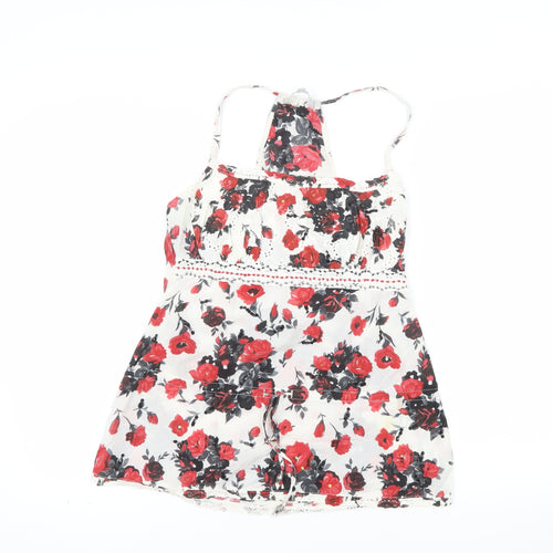 Red Herring Women's Multicoloured Floral Halter Camisole Top Size 10