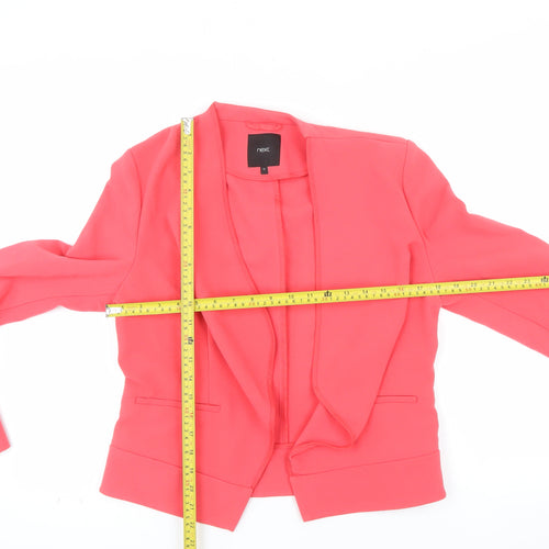 Next Women's Pink Crepe Blazer Jacket Size 12 Regular Fit