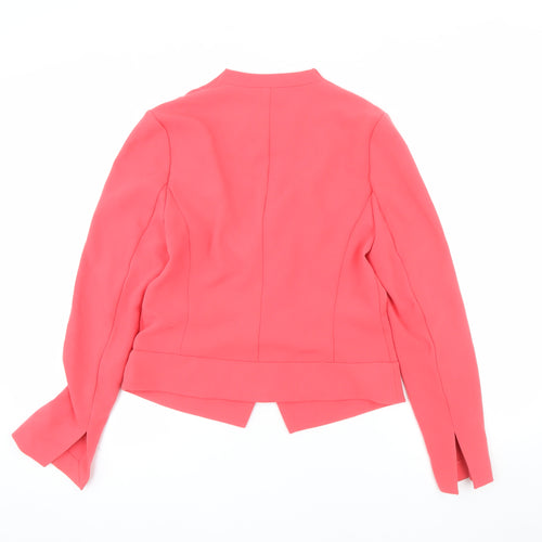 Next Women's Pink Crepe Blazer Jacket Size 12 Regular Fit
