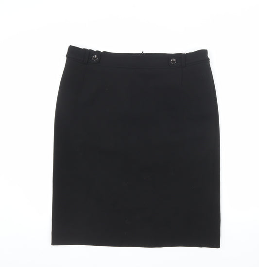 Eastex Women's Black Size 16 Knee Length Pencil Skirt
