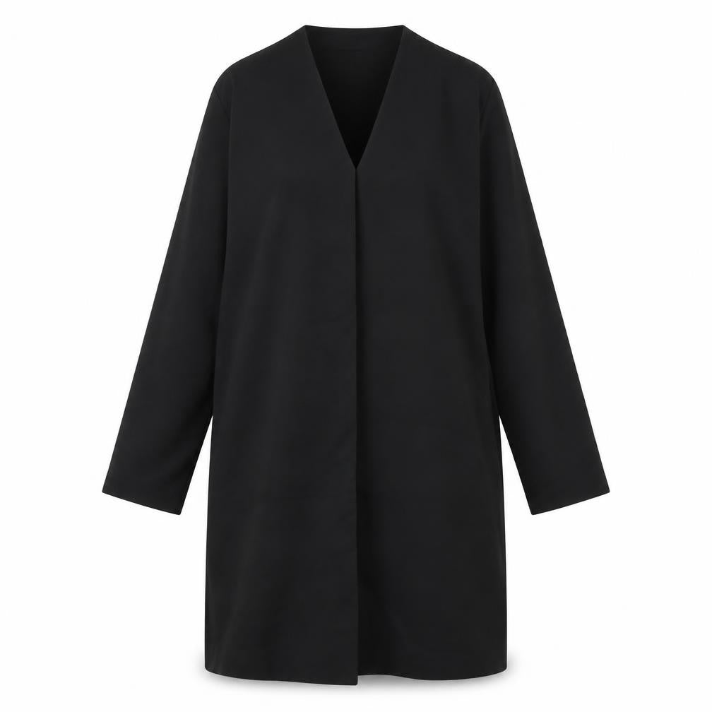COS Women Black Shift Dress Size 8 Long Sleeve Knee Length
