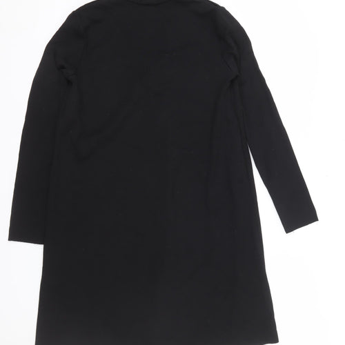 COS Women Black Shift Dress Size 8 Long Sleeve Knee Length