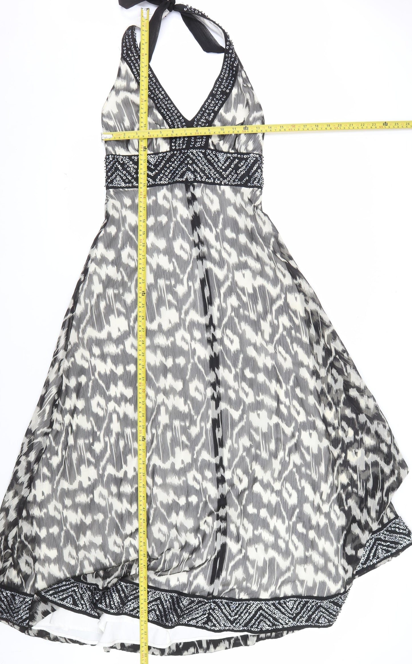Special Edition Women's Black Sequin Halter Dress Size 8