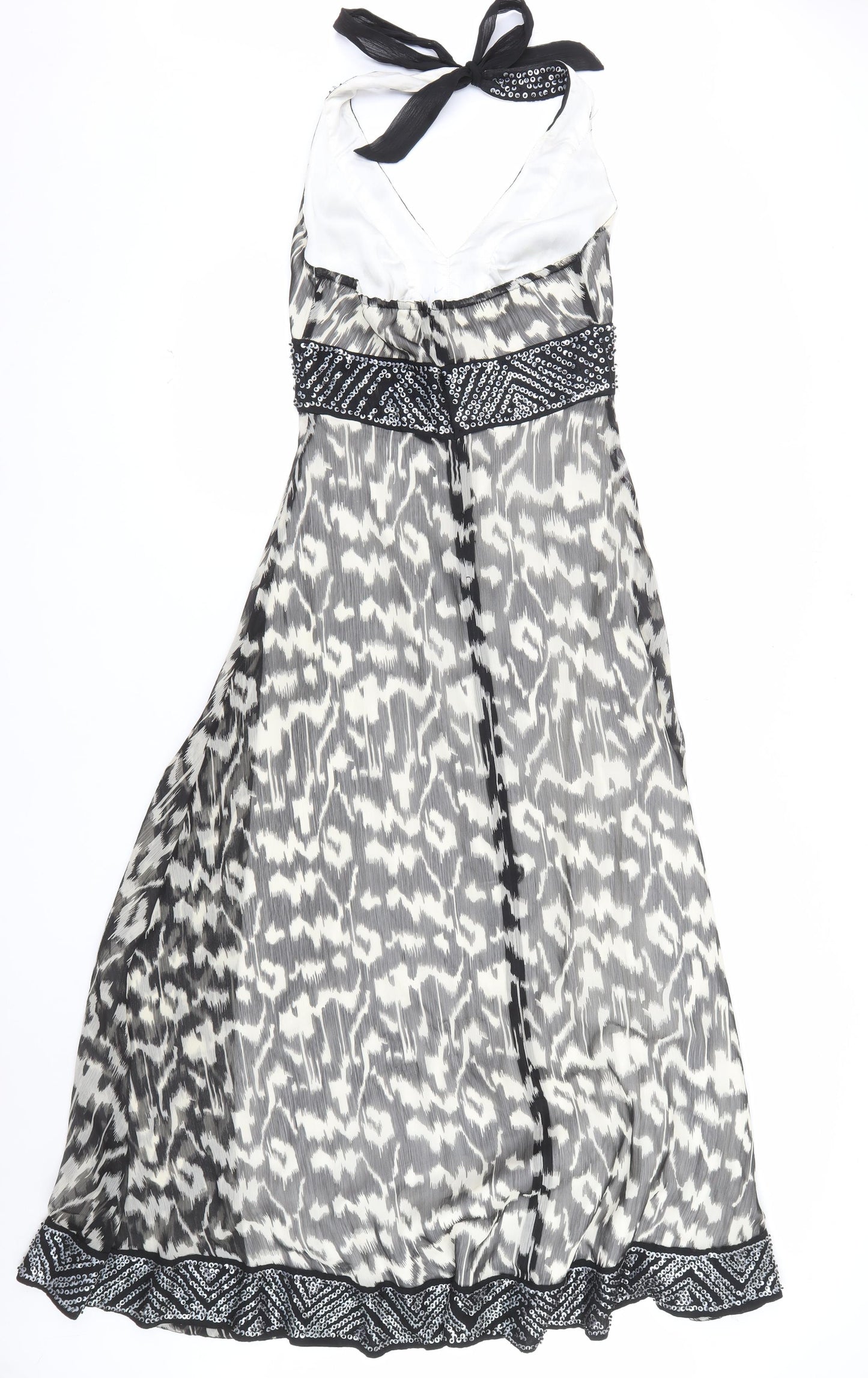 Special Edition Women's Black Sequin Halter Dress Size 8