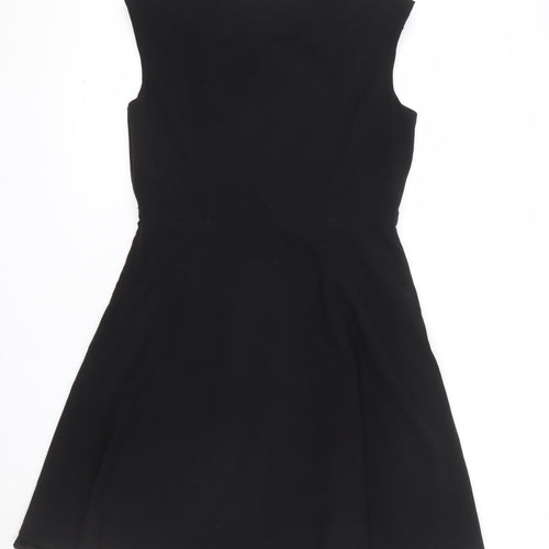 Ellen Tracy Womens Black Size 12 Fit & Flare Sleeveless Dress