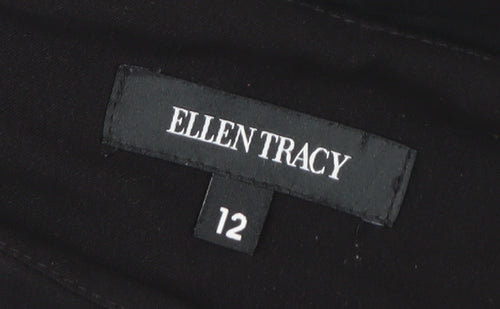 Ellen Tracy Womens Black Size 12 Fit & Flare Sleeveless Dress