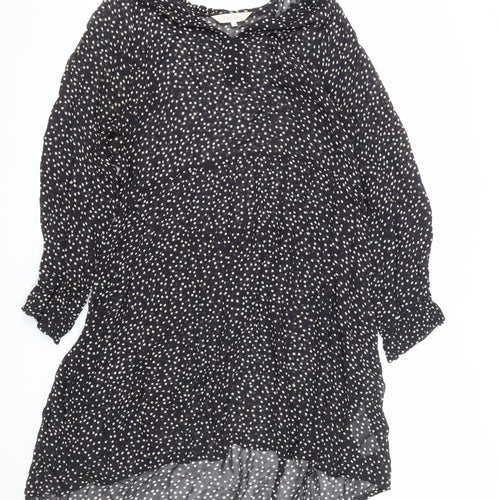 Part Two Women’s Black Polka Dot Knee Length Shift Dress UK 8