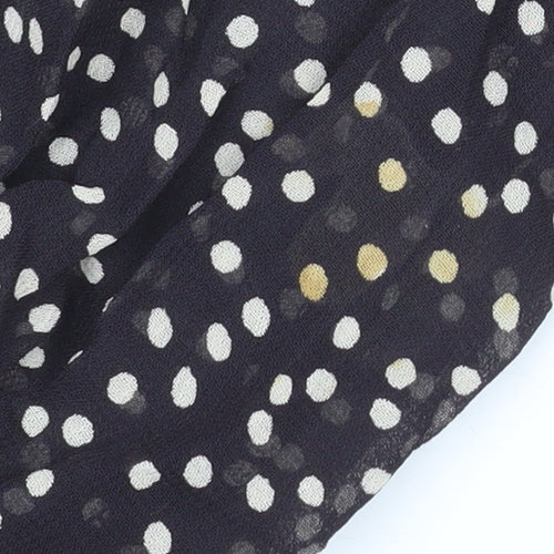 Part Two Women’s Black Polka Dot Knee Length Shift Dress UK 8