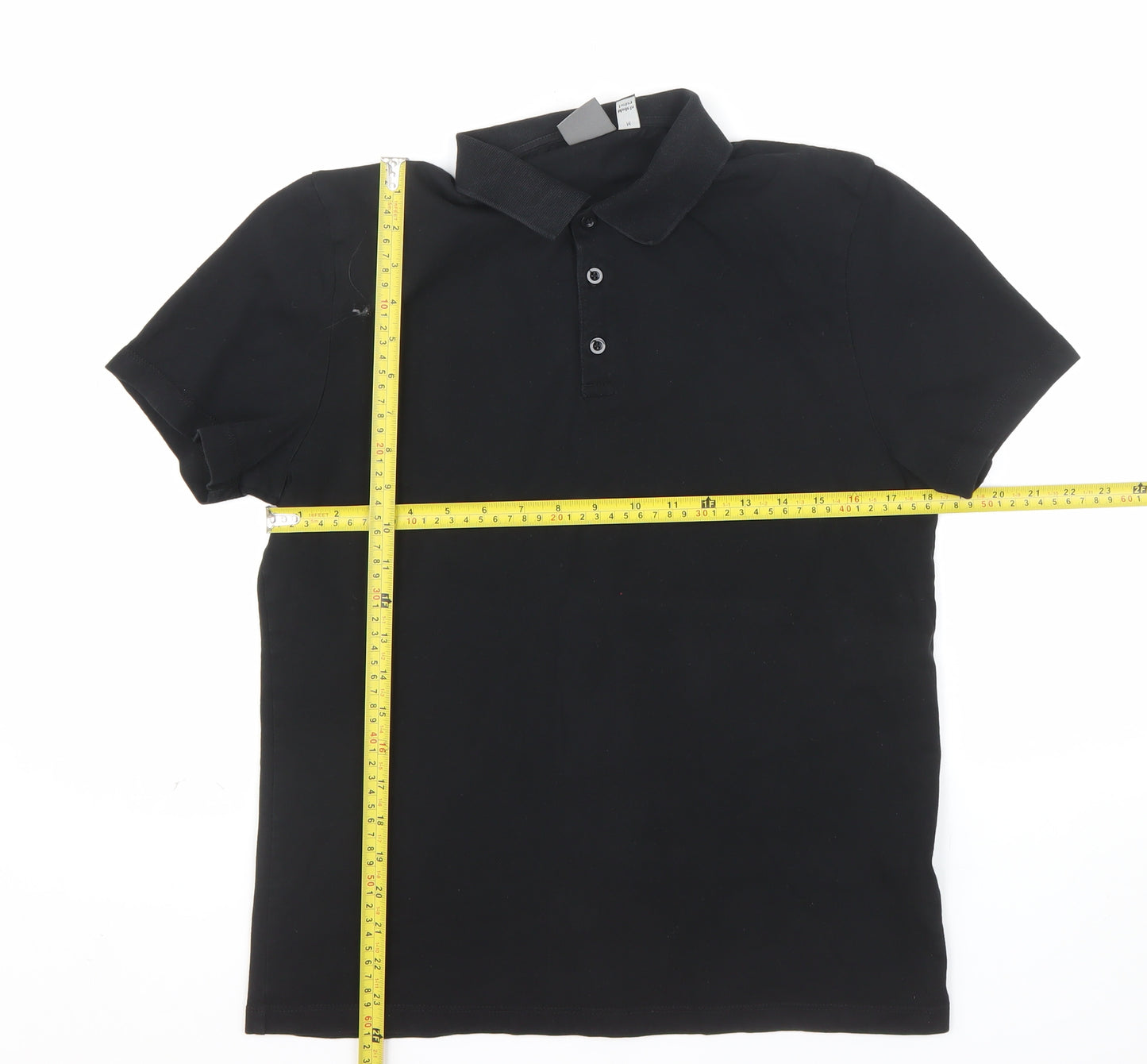 ASOS Men's Black Regular Fit Short Sleeve Polo Shirt Size M
