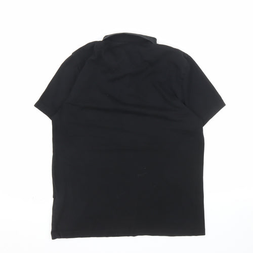 ASOS Men's Black Regular Fit Short Sleeve Polo Shirt Size M