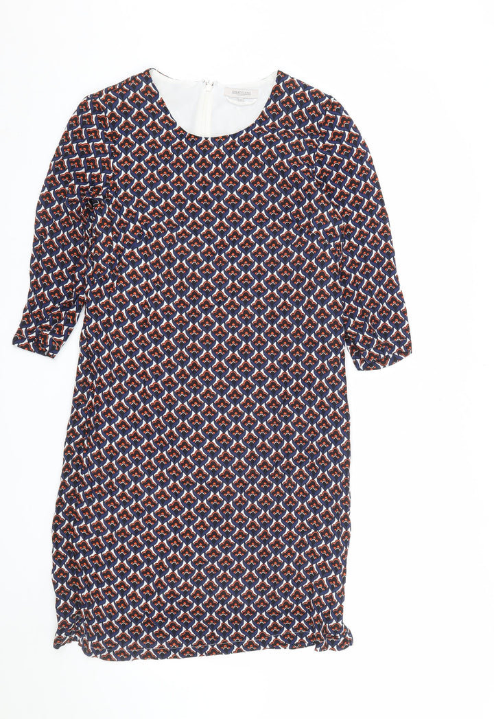 Great Plains Women's Multicoloured XS Shift Dress Geometric Print