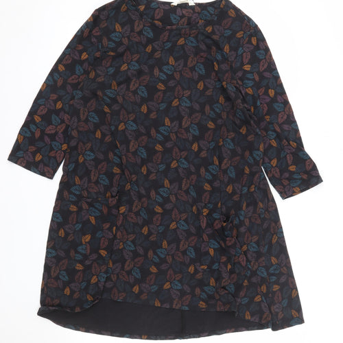 Seasalt Cornwall Women’s Multicoloured Leaf Shift Dress Size 14
