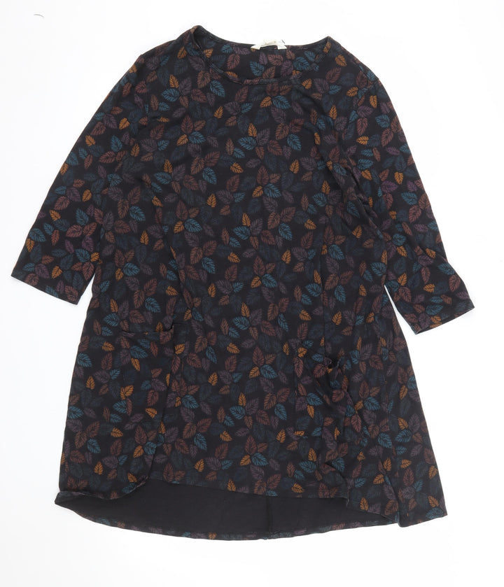 Seasalt Cornwall Women’s Multicoloured Leaf Shift Dress Size 14