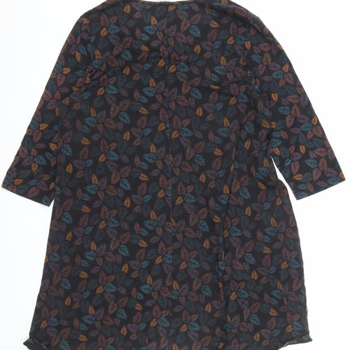 Seasalt Cornwall Women’s Multicoloured Leaf Shift Dress Size 14
