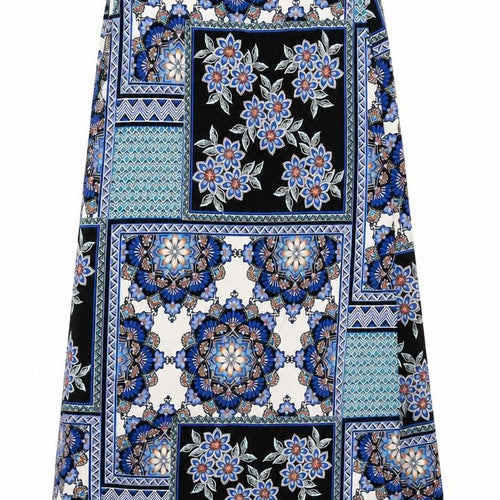 Long Tall Sally Women's Multicoloured Floral A-Line Midi Skirt Size 10