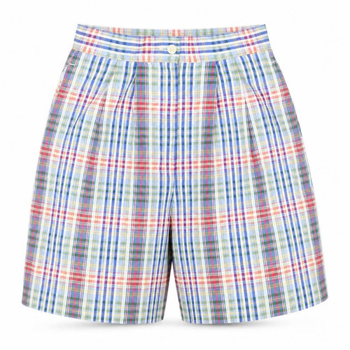 Next Womens Multicoloured Cotton Blend Pleated Chino Shorts Size 12