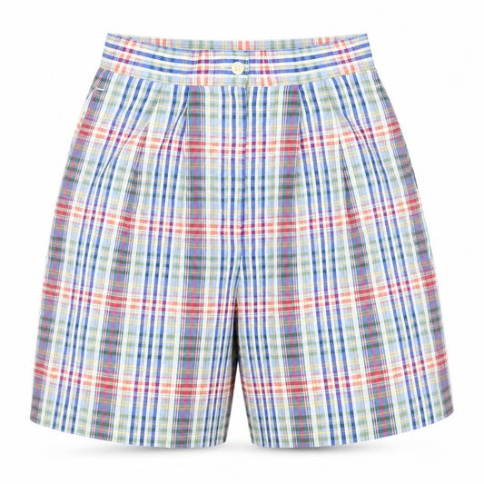 Next Womens Multicoloured Cotton Blend Pleated Chino Shorts Size 12