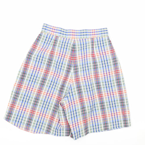 Next Womens Multicoloured Cotton Blend Pleated Chino Shorts Size 12