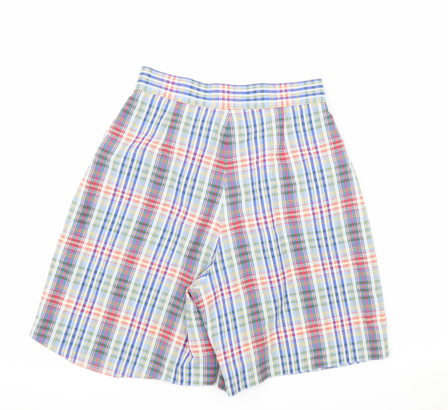 Next Womens Multicoloured Cotton Blend Pleated Chino Shorts Size 12