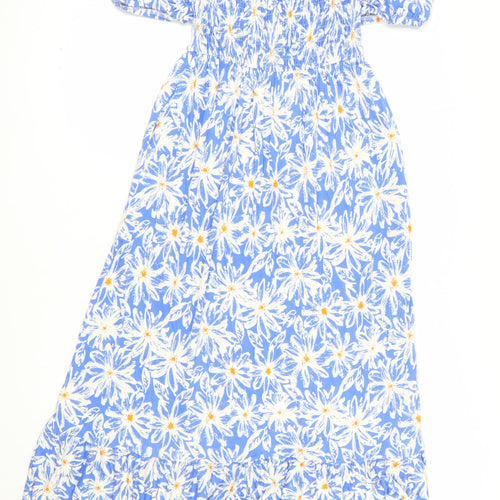 Joe Browns Women Blue Floral Fit & Flare Midi Dress Size 10