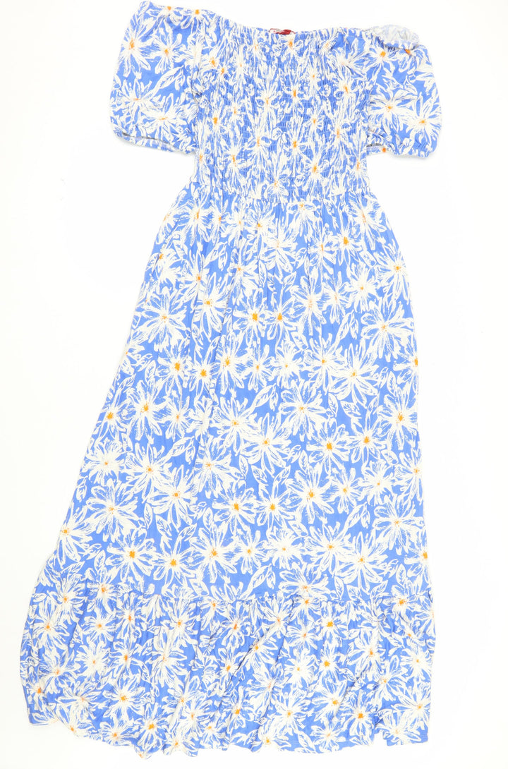Joe Browns Women Blue Floral Fit & Flare Midi Dress Size 10