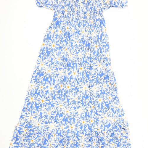 Joe Browns Women Blue Floral Fit & Flare Midi Dress Size 10