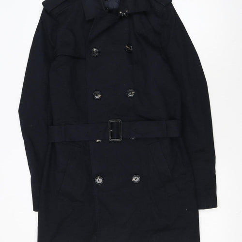 River Island Women's Black XS Classic Belted Trench Coat