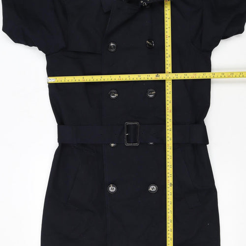 River Island Women's Black XS Classic Belted Trench Coat