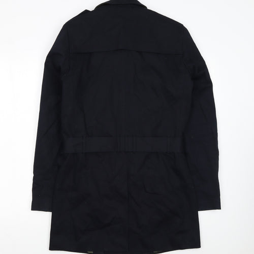 River Island Women's Black XS Classic Belted Trench Coat