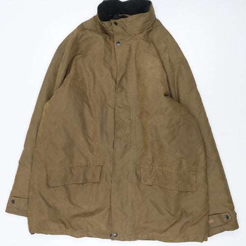 Lee Valley Men’s Brown XL Waxed Parka Jacket Waterproof Outdoor Coat