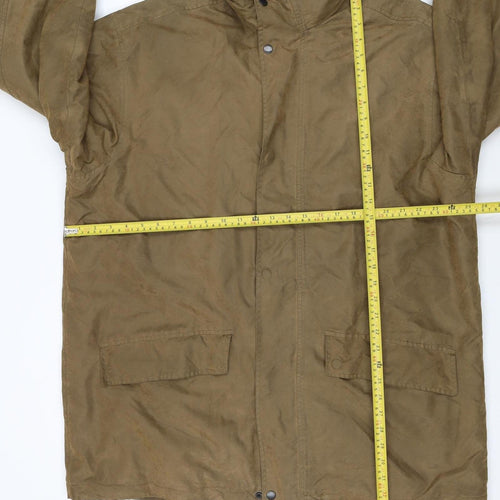 Lee Valley Men’s Brown XL Waxed Parka Jacket Waterproof Outdoor Coat